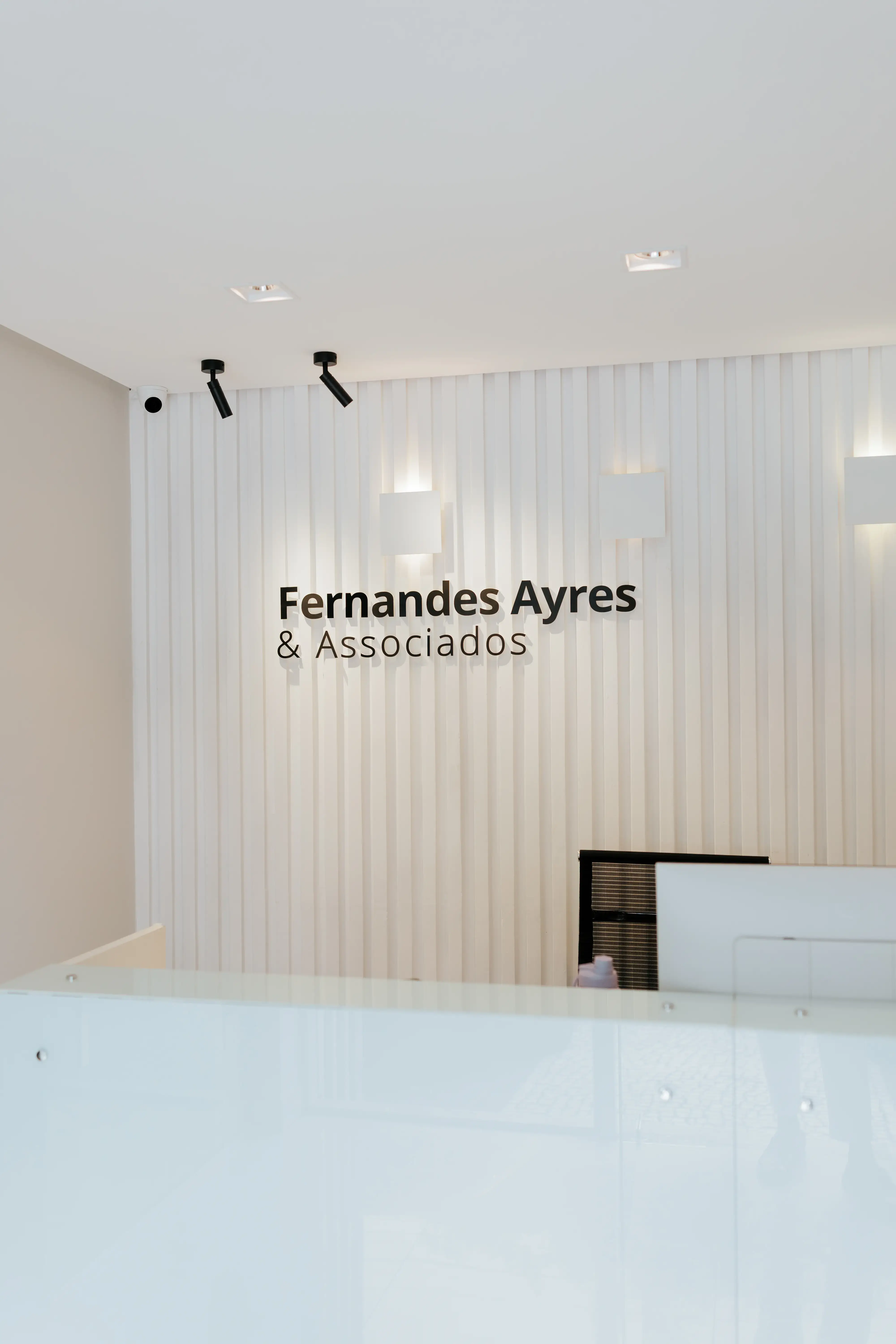 Recepção do escritório Fernandes e Ayres